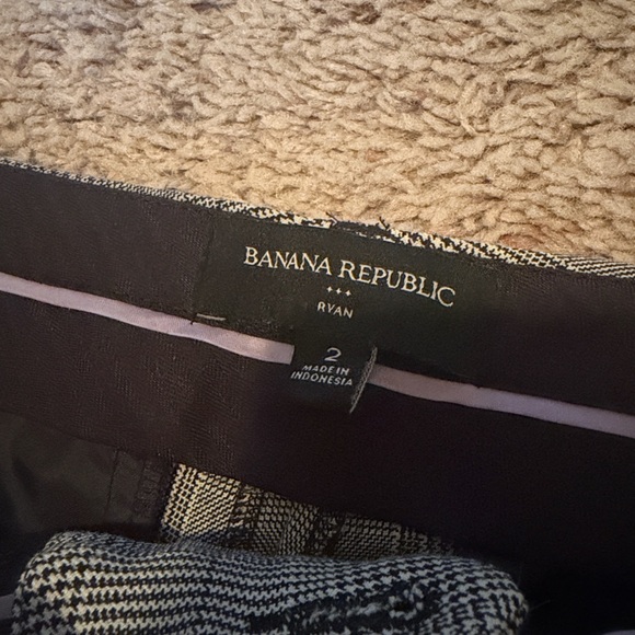Like new Womens Banana Republic double breasted plaid Suit SET Pants Jacket 2 4 - Picture 14 of 15